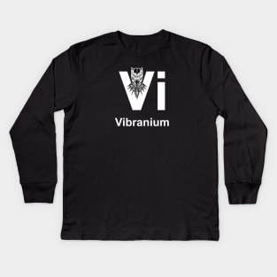 Vibranium element Kids Long Sleeve T-Shirt